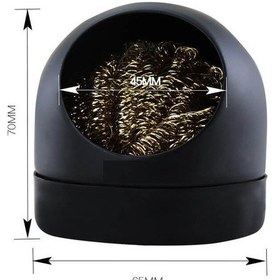 Resim Lehim Temizleme Teli Havya Ucu Temizleme Teli Metal Standlı 