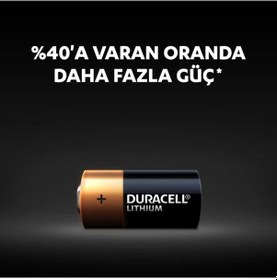 Resim Duracell Yüksek Güçlü Lityum 123 Pil 3V 2'li Paket (CR123/ CR123A / CR17345) 