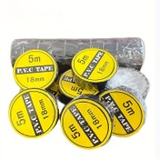 Resim 1/5/10 Rulo Siyah Elektrik Bandı - Isıya Dayanıklı, Su Geçirmez ve Alev Geciktirici, İç/Dış Mekan Kablolama, DIY Projeleri ve Profesyonel Kullanım için Güçlü Yapıştırıcılı 
