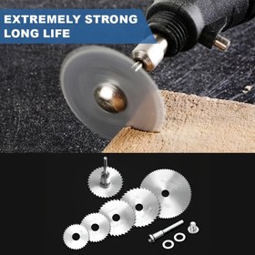 Resim 10 Adet HSS Testere Bıçağı Seti - Hassas Çelik Aletler, Bir Şurup Saptan Dahil, Döner Cihazlarla Uyumlu - Ahşap, Plastik ve Alüminyum için Uygun - 1/8" ve 1/4" Yuvarlak Sap Delikli Matkap Uçları Dahil 