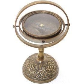 Resim Periboia Pirinç Masa Üstü Pusula Model 3 