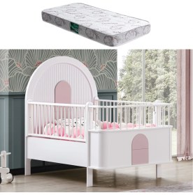 Resim Setay Mdf Beşik, Venüs Büyüyen Beşik + 1 Adet Comfort Yatak 90X130 