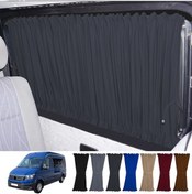 Resim Pandami Volkswagen Crafter 2.nesil Uzun Şase 2018+ Uyumlu Füme Raylı Oto Perde Takımı 