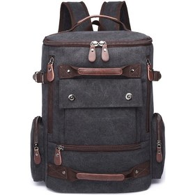 Resim C-active Erkek Kanvas Sırt Çantası Siyah 