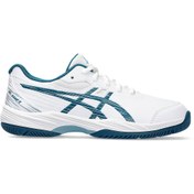 Resim Asics Gel Game 9 GS Beyaz Yeşil Çocuk Tenis Ayakkabısı Asics