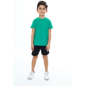 Resim Toontoy Kids Toontoy Erkek Çocuk Şortlu Takım Koyu Yeşil 