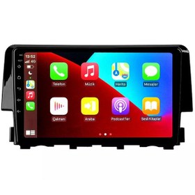 Resim Celali Tuning Honda Civic Fc5 2016-2021 Android 12 Carplay Navigasyon Multimedya - 2gb Ram 16gb Hdd 