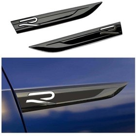 Resim Volkswagen Yeni Golf 8 R-Line Yan Çamurluk Bıçak Logosu Arması 