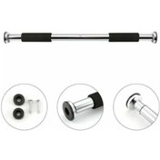 Resim Çift Süngerli Ayarlanabilir Barfiks Demiri 60 - 100 CM Gri 