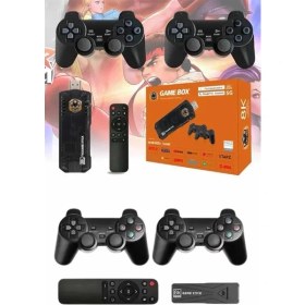Resim Game Stick Çift Oyun Konsolu Smart Tv Game Box 8k Ultra Hd 64 GB 