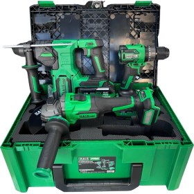 Resim Haispro Akülü Set - 3'lü Profesyonel Akülü Set + 2x4 Ah Çift Akü - Rb-01 