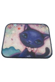 Resim Hype Store Miapet Elekli Desenli Kedi Tuvalet Önü Paspası 60 x 45 cm Mavi Kedi 