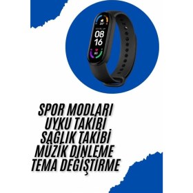 Resim Renkli Akıllı Uyumlu Bileklik, Adımsayar, Spor Modları, Çağrı ve Menü Özellikli 