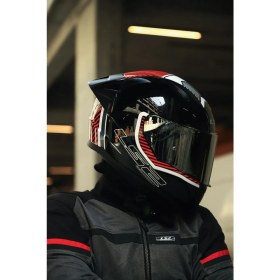 Resim Ls2 Rapıd 2 Extra Gökkuşağı Vizör + Şeffaf Vizör Kask Beyaz Kırmızı 
