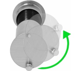 Resim Geniş Çelik Kapı Dürbünü, 60-90 mm Ayarlanabilir, Yüksek Kalite, Dayanıklı ve Şık Tasarım 
