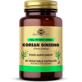 Resim SOLGAR Korean Ginseng 50 Kapsül 