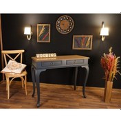 Resim Wooding 120 Cm Çekmeceli Masif Antrasit Naturel Dresuar (548588373) Antrasit 