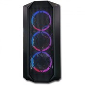 Resim Lunatic Orkinos Mesh Panel Dikey Ekran Kartı Takılabilen 4 Full RGB Fanlı ATX Bilgisayar Kasası Lunatic