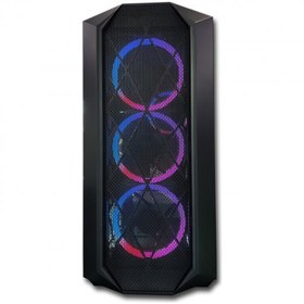 Resim Lunatic Orkinos Mesh Panel Dikey Ekran Kartı Takılabilen 4 Full RGB Fanlı ATX Bilgisayar Kasası 