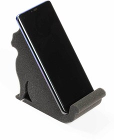 Resim Birlik Sünger Sünger Kedi Masa Üstü Telefon Ve Tablet Tutacağı Siyah 13x12,5x6 Cm 