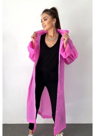 Resim Marlux M21M Unisex Kapüşonlu Çıtçıtlı Eva Yağmurluk - Pembe 