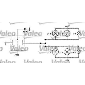 Resim Valeo 641426 Flaşör R9 R11 Siyah 12V 21W Uyumlu 