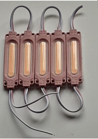 Resim Cob Led Modül Lensli 2 Watt 12 Volt Pembe (10 Adet) 