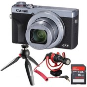 Resim Canon PowerShot G7 X Mark III Vlog Set (Silver) 