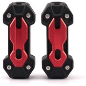 Resim Vkemall 22-25mm Çapında Evrensel Motosiklet Koruma Çerçevesi - Abs+alüminyum, Kırmızı Renk Seçeneği 