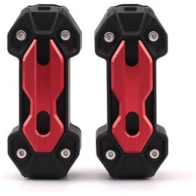 Resim Vkemall 22-25mm Çapında Evrensel Motosiklet Koruma Çerçevesi - Abs+alüminyum, Kırmızı Renk Seçeneği 