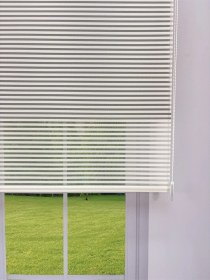 Resim Luna Serisi Beyaz Tül Antrasit Gri Stor Perde Işık Kontrollü, Çift Mekanizmalı, Kolay Montaj Antrasit Gri 