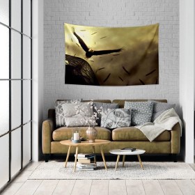 Resim Vagonik Kartal Duvar Örtüsü Halısı 150 x 100 cm 