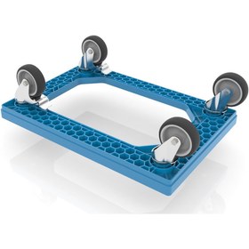 Resim DERA Açık Model Plastik Kasa Taşıma Arabası 