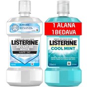 Resim Listerine Ağız Bakım Suyu Advanced White 250 ML + Cool Mint 250 ML 