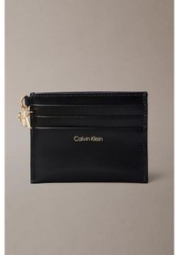 Resim Calvin Klein Fermuarlı 6 Kart Gözlü Kadın Siyah Kartlık Lv04f1076g-ub1 Siyah 