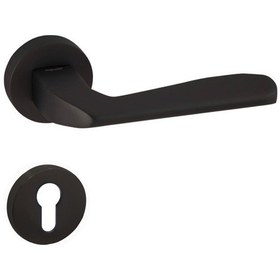 Resim Doğanlar Konsept Falcon Mat Siyah Rozetli Kapı Kolu Takım-yale Kol Pk001dgn0054 Renkli 