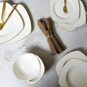 Resim Aryıldız Allure Gold 24 Parça 6 Kişilik Yemek Takımı 