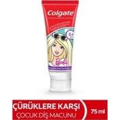 Resim Colgate Barbie 6+ Yaş Çocuk Diş Macunu 75 ML 