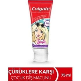 Resim Colgate Barbie 6+ Yaş Çocuk Diş Macunu 75 ML 