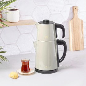 Resim Karaca Gastro Dem 2 in 1 Çelik Inox Çay Makinesi ve Su Isıtıcı Stargold 50.Yıl Özel Koleksiyonu 