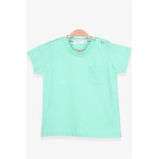 Resim Breeze Erkek Bebek Tişört Cepli Mint Yeşili (9 Ay-3 Yaş) Breeze