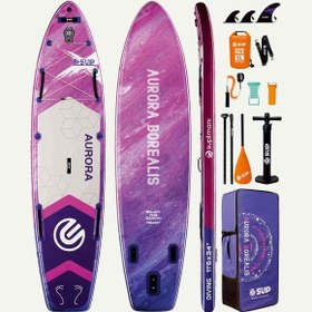 Resim Suplimanı 350x86x15 Supboard Paddle Board Şişme Sörf Tahtası Tam Set Sup Board 