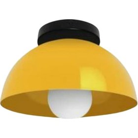 Resim Mylights Spor Modern Plofonyer Tavan Avize 40 Cm Sarı Armatür 