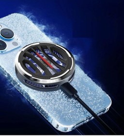 Resim Protonust Mıknatıslı Cep Telefon Sessiz Soğutma Fanı Radyatör Soğutucu İos Android Pubg Gaming Soğutucu 