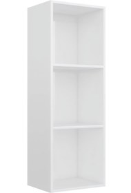 Resim KRM MOBİLYA & DEKORASYON 3 Bölmeli Çok Amaçlı Dolap, Kitaplık, Dergilik, Gazetelik (BEYAZ) 