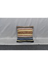 Resim Zehra Abla Halı Yeni El Dokuma Dekoratif Kilim Kırlent Yastık Kılıfı 6810 Çok Renkli 