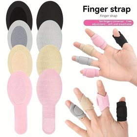 Resim 2 adet Ayarlanabilir Rahat Parmak Kayışları, Tekrar Kullanılabilir Bağlantı Parmak Koruyucuları, 10 Parmak Evrensel Koruma, Nefes Alabilir ve Rahat, Elde Yıkanabilir, Açık Hava Sporları, Koşu, Badminton için Uygun, Güç Gerektirmez, Pil Gerektirmez 