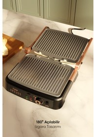 Resim Fressi FR-TM01 2000 W Vintage Retro Izgara Ve Tost Makinesi 