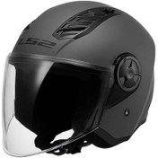 Resim Ls2 Airflow 2 Açık Motosiklet Kaskı Mat Titanyum 