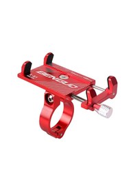 Resim Xindoker Kırmızı Alüminyum Bisiklet Telefon Tutucu - Dört Açılı Kanca Ve Uzatılabilir Spiral İle 3.0-6.8 İnç Telefonlar İçin Kırmızı 